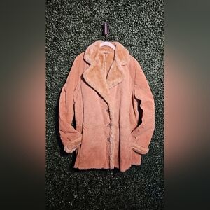 Tan Shearling Women's Coat